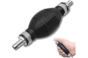 ISSIMOBER Pompa per Estrazione Manuale Carburante Da 8 Mm, Pompa Di Benzina Manuale per Il Trasferimento Di Gas Combustibile Diesel Acqua Liquida