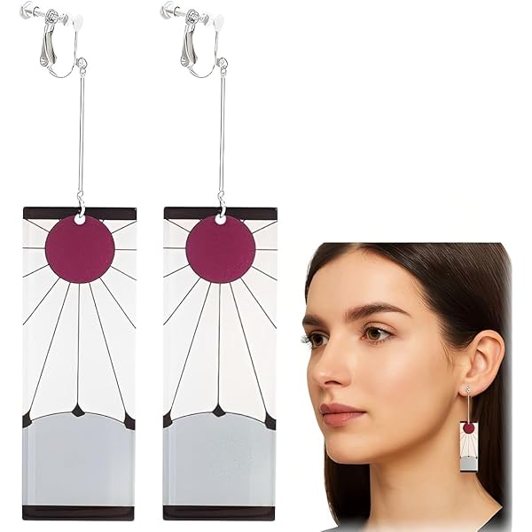 OSUWLSI Orecchini Anime Cosplay - Stud In Lega Con Design Cartoon Per Appassionati - Foto 14