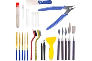 WZHHDM 3D Printer Accessories, 36PCS 3D Printer Tool Kit, 3D Printer Accessories Tool Kit Printer Nozzle Cleaning Tools Includes Nozzle Cleaning Kit for 3D Printer Maintenance