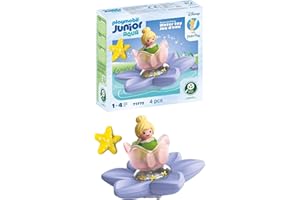 PLAYMOBIL JUNIOR Aqua & Disney | Tinkerbells magische Feen-Schwimmblume | Nachhaltiges Wasserspielzeug ab 1 Jahr | Geschenk für Kleinkinder | Fördert Kreativität & Rollenspiel | 71772