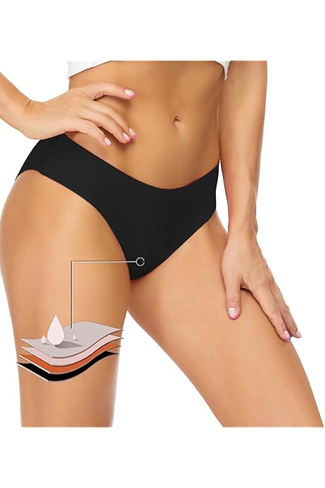 Maillot De Bain Menstruel Femme - Shorty Taille Haute - Absorbant - Anti-fuites - Pour Nager En Période De Règles