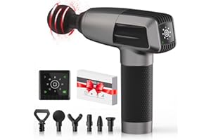 XLLENT Weihnachtsgeschenke für frauen Massagepistole für tiefes Gewebe für Sportler, 2023 neue Muskelmassagepistole, Massagegerät für Rücken/Nacken/Beine, mit 6 austauschbaren Köpfen, 8 Geschwindigkeiten