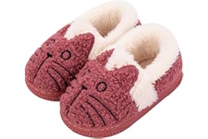 KVbabby Zapatillas de Estar por Casa para Niñas Niños Invierno Zapatillas Interior Casa Caliente Pantuflas Suave Algodón Calentar Zapatilla Mujer Hombres
