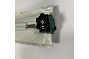 Etomvoop 2 Stück 8 Markisenschienen-Kanal-Verriegelungsblöcke, Doppelkeder-Adapter für Wohnmobil, Wohnmobil, Markisenzelt-Zubehör, geeignet für 6 mm x 6 mm, 8 mm x 6 mm, 6 mm x 4 mm Perlenstreifen