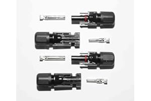 LOWENERGIE Solar Connector plugs 1000V DC Male & Female Set TUV waterproof (2 Pairs)