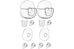 COOLLE Milchpumpe Ersatzteile Flansch Schild 24mm Duckbill Ventil Silikon Membran Milchauffangschalen Die Pumpset General Gesamter Zubehör Tragbar Kompatibel mit Lansinoh NCVI Nuliie S32, 2-Pakete 12-Stücke