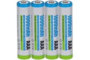 4 x Akku kompatibel mit Siemens Gigaset AAA - NI-Mh 1000mAh - für A400 A415 A415A A580 A585 C300 C430 C430A C475 C530 C530A S810 S850 S850A CL660HX