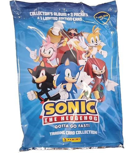 Blister - Sonic Le Hérisson Classic - 5 Pochettes - 2 Cartes Édition Limitée à Prix Blister - Sonic Le Hérisson Classic - 5 Pochettes - 2 Cartes Édition Limitée à Prix