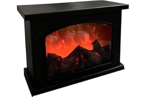 STRONRIVE Kaminlicht Flackernd Flammeneffekt Kamin USB Led Kamin Elektrisch Led Kamin Deko Elektrokamin Flammeneffekt Realistischer Flammensimulation Kamin Led Tischkamin Kaminlaterne Led