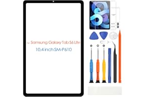 ARSSLY Screen Replacement for Samsung Galaxy Tab S6 Lite P610 SM-P610 Front Glass Panel, 10.1 inch Front Screen Cover with Repair Tools (NO Touch Digitizer & LCD Display)