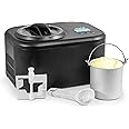 Ice Cream Machine with Fast Freeze Compressor Cooling (Black, 1.0L)