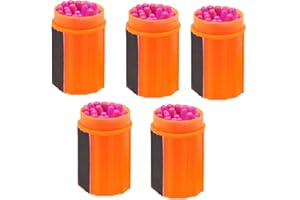 Virtcooy 20 Allumettes/Baril, Kit D'allumettes Anti-tempête, Allumettes Imperméables Coupe-Vent, Étui D'allumettes Portable Étanche, Allume-feu, Outil De Survie pour Le Camping, La Randonnée