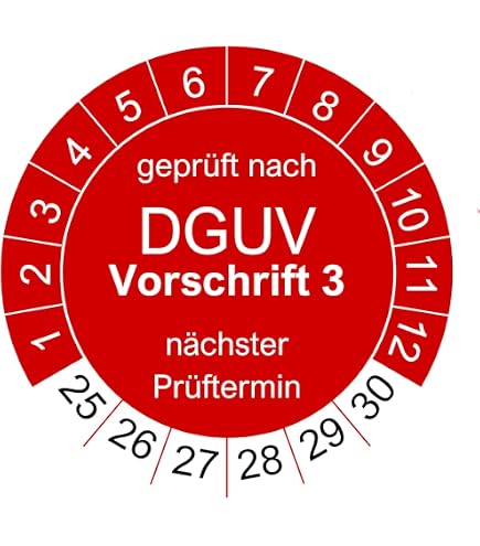 MBS-SIGNS Stromkreisbezeichnungsschilder – Selbstklebend, 2-teilig, 12 Stk./Bogen, Nach DIN VDE 0100-560, 39 Mm, Made In Germany