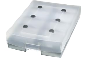 HAN 2016-693, VIP XXL pudełko na wizytówki, na 2200 wizytówki, wysokiej jakości wykończenie, dostarczane z 8 płytkami nośnymi i 16-częściowym zestawem kart przewodników, półprzezroczysty szary