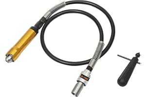 KATSU TOOLS KATSU Flexible Angle Grinder Extension Shaft with 6mm Key Chuck 40 Inch, Multi-Purpose Polisher Accessory Adapter Attachment Tool 105047