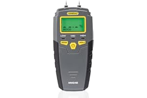 General Tools Medidor de humedad, tipo de pin, LCD digital (MMD4E)
