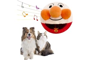 BomKra peluche per animali domestici in movimento attivo, palla salto palla giocattolo per cane, giocattolo interattivo che rimbalza parlando di peluche per cuccioli di cane, lavabile