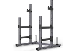 PASYOU SR30 Squat Rack Palestra, Porta Bilancieri Regolabile, Supporto Bilanciere Multifunzione, Max 800 KG