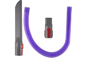 JCRWXP 3 Piezas Accesorios Aspiradora Universal, Rincones Boquilla, Tubo y Adaptador, para Dyson V7 V8 V10 V11 V12 V15, para Limpiar Debajo de Muebles y Esquinas