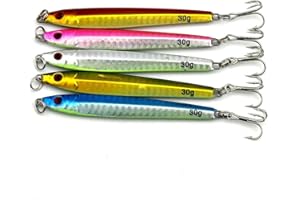 ycyingcheng Casting Jig Metal Slice Fishing Lures Spinning Fishing Hook, Esche artificiali da pesca, Esche da Pesca