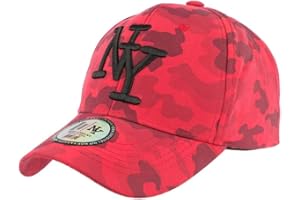 Hip Hop Honour Casquette Enfant Militaire Rouge et Noire Armée Baseball Kyska 7 a 12 Ans - Taille: Taille Unique - Couleur: Rouge - Garçon