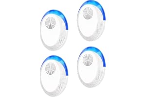 APOLLOPTIMUM Ultrasonic Pest Repeller,4 Pack Mouse Plug In,Protect Pets and Humans from Rodents,Spider,Mosquito,Roaches,Ants,Bugs