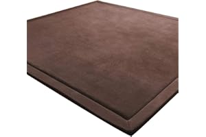 LEHOUR Tappeto di Velluto Corallo Ispessimento per Bambini Coperta strisciante Tappeto Morbido per Bambini Tatami Tappetino Antiscivolo per Bambini (caffè, 200 * 240CM)