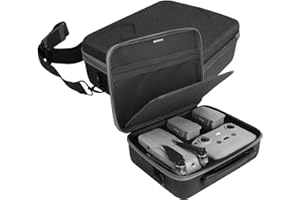 iEago RC Air 2S Étui Portable Voyage Pochette Sac de Rangement Rigide Sacoche Housse de Transport Imperméable Dure Cas avec Bandoulière Réglable pour DJI Mavic Air 2 / Air 2S Drone Accessoires