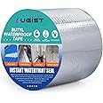 LUGIST Super Strong Adhesive Waterproof tape Permanent Repair Roof Water Leakage Solution Rubber Foil Suitable for Roof Leak, surface Crack, Window Sill Gap, Boat Sealing, Tank Leak (10 CM*5M)