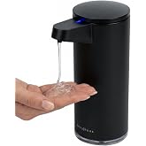 Demy Haus SensePro Sens&ouml;rl&uuml; Otomatik Sıvı Sabunluk | Şarjlı Paslanmaz &Ccedil;elik | 380ml 5 Kademeli Dozaj | Temassız Hijyenik | Ba
