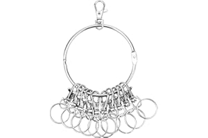 HASLED Multillavero, Llavero, Porta Llaves, Llavero Con Múltiples Anillas Metálicas Desmontables, Adecuado Para Negocios, Hogar, Administración de Propiedades