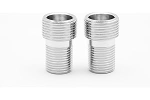 BLUMKRAFT 2 accesorios M1/2"-M3/4" cortos macho 15x21 (1/2) - macho 20x27 (3/4) adaptador de platino ducha/bañera