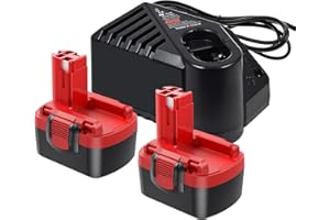 BONADGET 2 batterie per Bosch 14,4 V 3,5 Ah NI-MH batteria di ricambio BAT038 BAT040 BAT041 e 7,2-18 V NI-MH