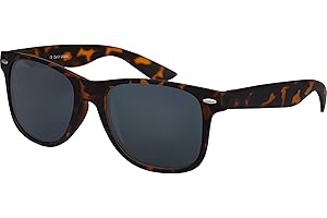 Balinco Lunettes de soleil Nerd UV400 CAT 3 CE Rubber style rétro Lunettes vintage unisexes avec charnière à ressort pour femmes et hommes (différentes)