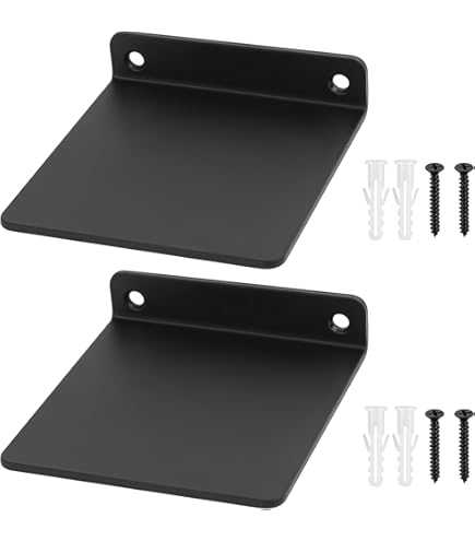 Étagère Flottante Modul'Home - MDF Noir, Dimensions 25x22,8x3,4 Cm, Charge Max 5 Kg
