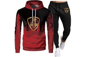 Tomwell Survêtement Homme Ensemble Sweat à Capuche à Manches Longues et Pantalon Jogging de Cordon de Serrage Ensemble de vêtements de Sport