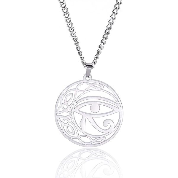 Collana Scarabeo Egiziano – Ciondolo Simbolo Del Faraone, Amuleto Uomo E Donna, Acciaio Inox, 45+5 Cm