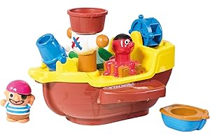 Toomies Tomy Jouet de Bain Pirate – Jouet de Douche pour Le Bain Bébé, Jeu d’Eau Amusant pour Le Bain, Convient aux Tout-Petits et Enfants, Garçons et Filles dès 18 Mois