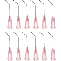 12 Stück Stumpfe Dosiernadeln 23 Gauge, 45° Gewinkelt, Luer Ellbogen, Für Öl, Kleber & E-Liquid, Edelstahl