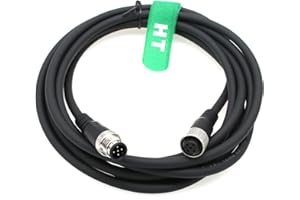 HangTon Cable de señal M12 A codificado de 5 pines macho a hembra para automatización de controles industriales, red de dispositivos DeviceNet, CANopen, enlace IO, Profibus 2m