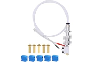 LANKEGU Hotend Kit pour imprimante 3D Anycubic Kobra Max, kit Hotend assemblé avec 5 chaussettes en silicone et buses pour imprimantes 3D Kobra Max Filament