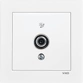 Viko Karre 55 Beyaz Uydu Prizi F Konnekt&ouml;rl&uuml; Sonlu C1 Mekanizma
