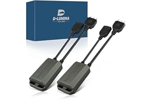 D-Lumina H15 Decodificatore Canbus per fari a LED Cablaggio anti sfarfallio, decodificatori di resistori per lampadine Cablaggio senza errori per kit di conversione fari a LED Avvertimento (1 paio)