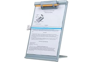 Sobeta Reading Frame,A4 Reading Holder Desktop Document Holder with Adjustable Clip Document Reading Stand for Office/School/Home