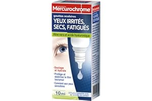 Mercurochrome – Gouttes Oculaires Yeux Irrités, Secs, Fatigués – 10ml