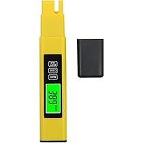 Testeur De Qualité De L'eau, 7 En 1 TDS/EC/PH/ORP/SG Meter, Testeurs D Lcd A Retroeclairage Vert Avec Plage De Mesure 0 10000 Ppm Pour Piscine Aquarium Test De Qualite De Leau Potable 88386538