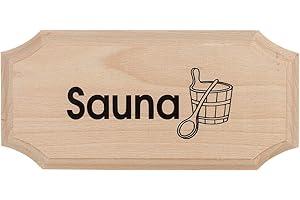 eliga Schild 8-eckig "Sauna", 1 Stück (1er Pack)
