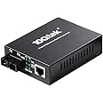 Gigabit Ethernet Media Converter with a Built-in 1Gb Multimode SC Transceiver, 10/100/1000M RJ45 to 1000Base-SX, up to 550m, with a British Power Supply