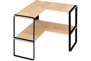 5 FIVE SIMPLY SMART 5five - étagère d angle 2 niveaux blackwood