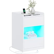 KIMENICH Nachttisch Mit LED-Beleuchtung,Nachtschran Produktbild-Vorschau 7